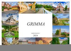 Grimma Impressionen (Tischkalender 2024 DIN A5 quer), CALVENDO Monatskalender von Meutzner,  Dirk