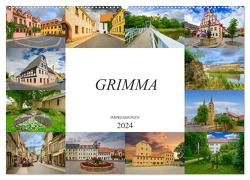 Grimma Impressionen (Wandkalender 2024 DIN A2 quer), CALVENDO Monatskalender von Meutzner,  Dirk