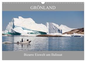 Grönland Bizarre Eiswelt um Ilulissat (Wandkalender 2024 DIN A3 quer), CALVENDO Monatskalender von Becker,  Bernd