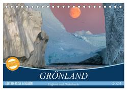 GRÖNLAND Eisfjord und Diskobucht (Tischkalender 2024 DIN A5 quer), CALVENDO Monatskalender von Junio,  Michele