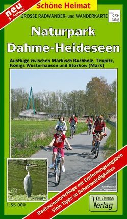 Große Radwander- und Wanderkarte Naturpark Dahme-Heideseen