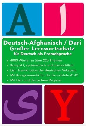 Großer Lernwortschatz Deutsch – Persisch / Dari für Deutsch als Fremdsprache