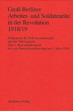 Groß-Berliner Arbeiter- und Soldatenräte in der Revolution 1918/19 von Engel,  Gerhard, Holtz,  Bärbel, Huch,  Gaby, Materna,  Ingo