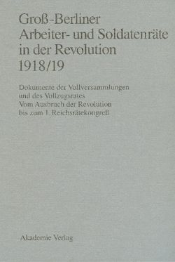 Groß-Berliner Arbeiter- und Soldatenräte in der Revolution 1918/19 von Engel,  Gerhard, Holtz,  Bärbel, Materna,  Ingo
