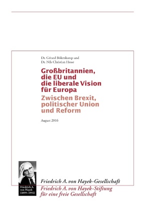 Grossbritannien, die EU und die liberale Vision für Europa von Bökenkamp,  Gérard, Hesse,  Nils Christian