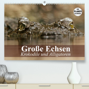 Große Echsen. Krokodile und Alligatoren (Premium, hochwertiger DIN A2 Wandkalender 2022, Kunstdruck in Hochglanz) von Stanzer,  Elisabeth