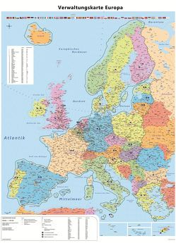 Große Europakarte mit Laminierung (beschreib- und abwischbar)