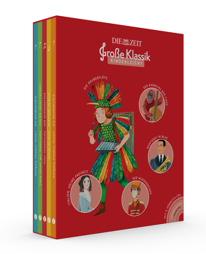 Große Klassik kinderleicht. DIE ZEIT-Edition. (5er-Buchschuber) von Akiki,  Maya, Atlas,  Rita, Garcia,  Helena Perez, Gershwin,  George, Hamer,  Antje, Hensel,  geb. Mendelssohn,  Fanny, Mozart,  Wolfgang Amadeus, Petzold,  Bert Alexander, Saint-Saens,  Camille, Surman-Pusz,  Katarzyna, Svetlova,  Lola, Tschaikowsky,  Peter, Zamperoni,  Luca