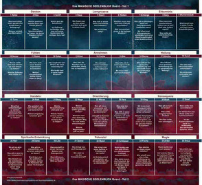 Große Tafel Lenormand 9×4 Legeschablone „Das magische Seelenblick Board“ inkl. Bonus von Rosenthal,  Andrea