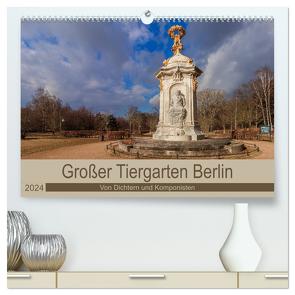 Großer Tiergarten Berlin – Von Dichtern und Komponisten (hochwertiger Premium Wandkalender 2024 DIN A2 quer), Kunstdruck in Hochglanz von Fotografie,  ReDi