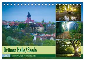Grünes Halle/Saale – Meine wilde Händelstadt (Tischkalender 2024 DIN A5 quer), CALVENDO Monatskalender von Wasilewski,  Martin