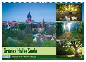 Grünes Halle/Saale – Meine wilde Händelstadt (Wandkalender 2024 DIN A2 quer), CALVENDO Monatskalender von Wasilewski,  Martin