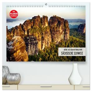 Grüße aus dem Nationalpark Sächsische Schweiz (hochwertiger Premium Wandkalender 2024 DIN A2 quer), Kunstdruck in Hochglanz von Meutzner,  Dirk