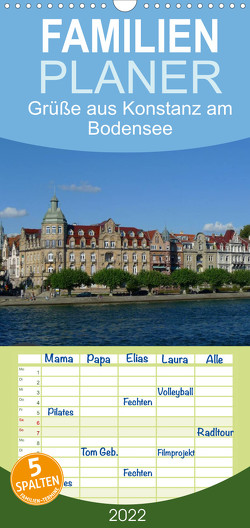 Familienplaner Grüße aus Konstanz am Bodensee (Wandkalender 2022 , 21 cm x 45 cm, hoch) von kattobello