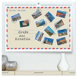 Grüße aus Kroatien (hochwertiger Premium Wandkalender 2024 DIN A2 quer), Kunstdruck in Hochglanz von Kirsch,  Gunter