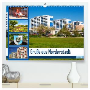 Grüße aus Norderstedt (hochwertiger Premium Wandkalender 2024 DIN A2 quer), Kunstdruck in Hochglanz von photo impressions,  D.E.T.