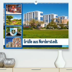 Grüße aus Norderstedt (Premium, hochwertiger DIN A2 Wandkalender 2021, Kunstdruck in Hochglanz) von photo impressions,  D.E.T.