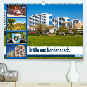Grüße aus Norderstedt (Premium, hochwertiger DIN A2 Wandkalender 2022, Kunstdruck in Hochglanz) von photo impressions,  D.E.T.