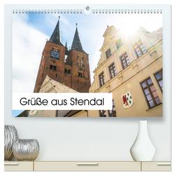Grüße aus Stendal: Kalender 2024 (hochwertiger Premium Wandkalender 2024 DIN A2 quer), Kunstdruck in Hochglanz von Krämer,  Peter