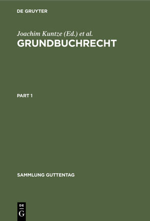 Grundbuchrecht von Eickmann,  Dieter, Ertl,  Rudolf, Hermann,  Hans, Kuntze,  Joachim
