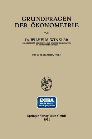 Grundfragen der Ökonometrie von Winkler,  Wilhelm