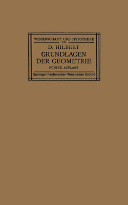 Grundlagen der Geometrie von Hilbert,  David