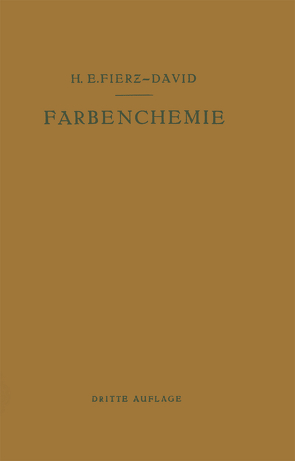 Grundlegende Operationen der Farbenchemie von Fierz-David,  Hans Eduard