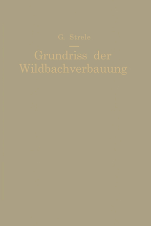 Grundriß der Wildbachverbauung von Strele,  Georg