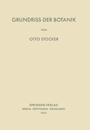 Grundriss der Botanik von Stocker,  O.