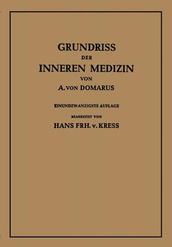 Grundriß der inneren Medizin von Domarus,  Alexander von, Kress,  Hans von
