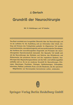 Grundriss der Neurochirurgie von Gerlach,  J.