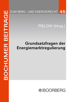 Grundsatzfragen der Energiemarktregulierung von Pielow,  Johann-Christian