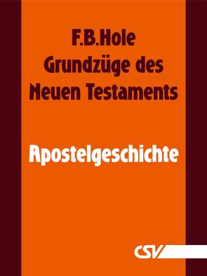 Grundzüge des Neuen Testaments – Apostelgeschichte von Hole,  F.B.