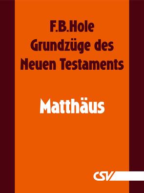 Grundzüge des Neuen Testaments – Matthäus von Hole,  F.B.