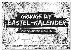 Grunge DIY Bastel-Kalender – Zum Selbstgestalten (Tischkalender 2024 DIN A5 quer), CALVENDO Monatskalender von Speer,  Michael
