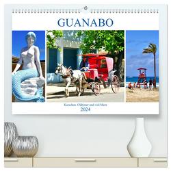 Guanabo – Kutschen, Oldtimer und viel Meer (hochwertiger Premium Wandkalender 2024 DIN A2 quer), Kunstdruck in Hochglanz von von Loewis of Menar,  Henning