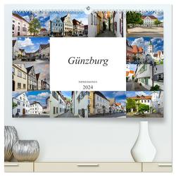 Günzburg Impressionen (hochwertiger Premium Wandkalender 2024 DIN A2 quer), Kunstdruck in Hochglanz von Meutzner,  Dirk