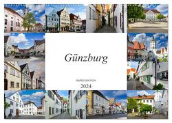 Günzburg Impressionen (Wandkalender 2024 DIN A2 quer), CALVENDO Monatskalender von Meutzner,  Dirk