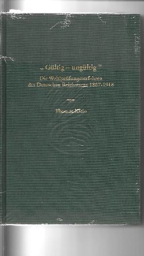 Gültig – ungültig von Klein,  Thomas