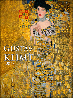 Gustav Klimt 2023 – Bild-Kalender 42×56 cm – Kunst-Kalender – Metallicfolienveredelung – Wand-Kalender – Malerei – Alpha Edition