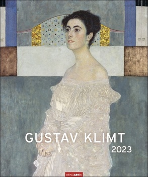 Gustav Klimt Edition Kalender 2023. Hochwertiger Wandkalender mit den detailreichen und eleganten Gemälden des Wiener Jugendstils. Großer Kunst-Kalender 2023 XXL. 46×55 cm. von Klimt,  Gustav, Weingarten