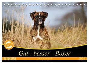 Gut – besser – Boxer (Tischkalender 2024 DIN A5 quer), CALVENDO Monatskalender von Janetzek,  Yvonne