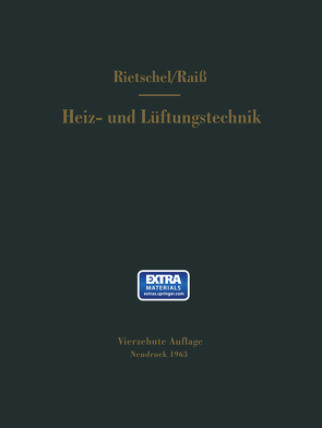 H. Rietschels Lehrbuch der Heiz- und Lüftungstechnik von Raiss,  Wilhelm, Roedler,  F.