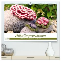 Häkelimpressionen – Gehäkelte Ideen für Haus und Garten (hochwertiger Premium Wandkalender 2024 DIN A2 quer), Kunstdruck in Hochglanz von Przewlocki,  Inge