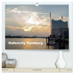 Hafencity Hamburg – die Perspektive (hochwertiger Premium Wandkalender 2024 DIN A2 quer), Kunstdruck in Hochglanz von Kaum,  Eberhard