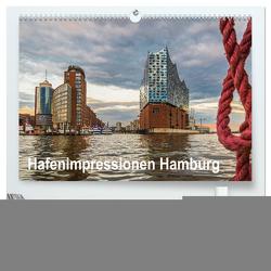 Hafenimpressionen Hamburg 2024 (hochwertiger Premium Wandkalender 2024 DIN A2 quer), Kunstdruck in Hochglanz von Jäck,  Lutz