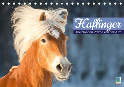 Haflinger: Die blonden Pferde von der Alm (Tischkalender 2023 DIN A5 quer) von CALVENDO