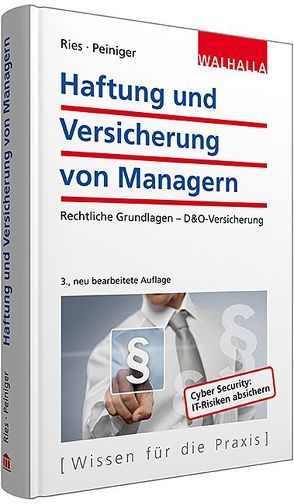 Haftung und Versicherung der Unternehmensleitung von Peiniger,  Gunhild, Rieß,  Gerhard