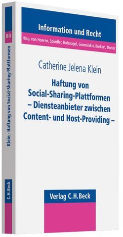 Haftung von Social-Sharing-Plattformen von Klein,  Catherine Jelena