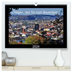 Hagen, das Tor zum Sauerland (hochwertiger Premium Wandkalender 2024 DIN A2 quer), Kunstdruck in Hochglanz von Reschke,  Uwe